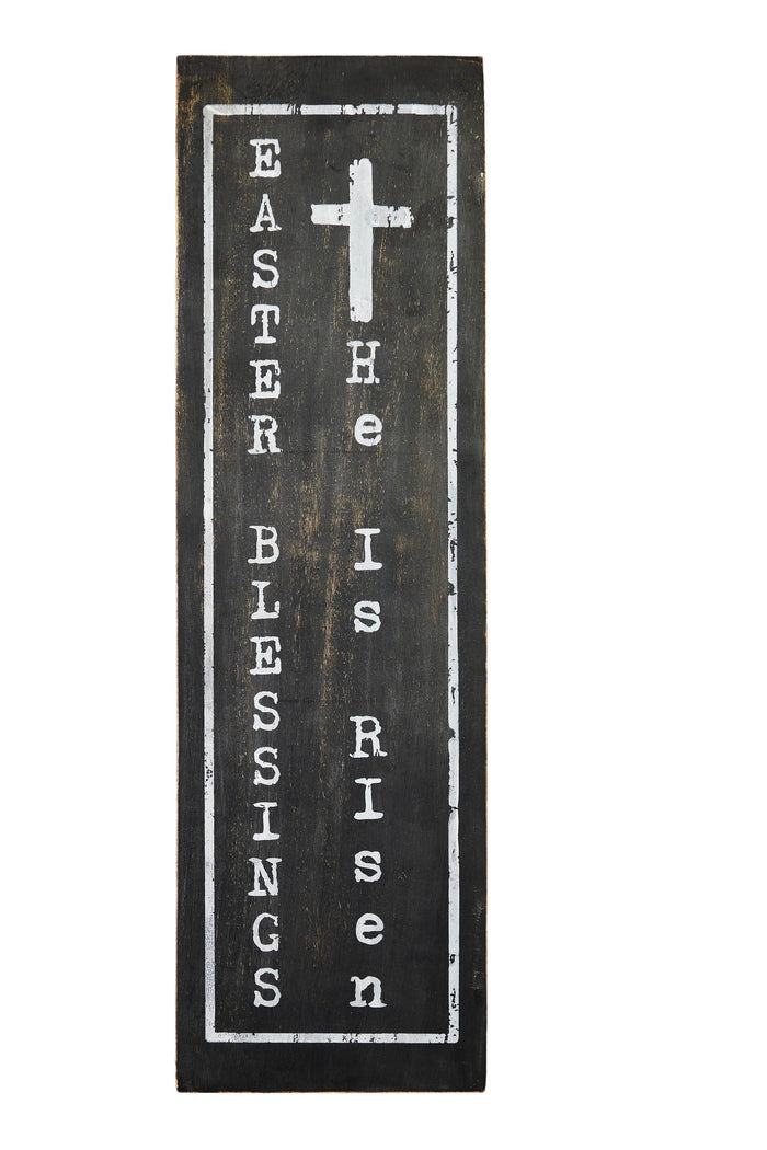 "Easter Blessings" Wood Sign - 20x6" - Primitive Star Quilt Shop